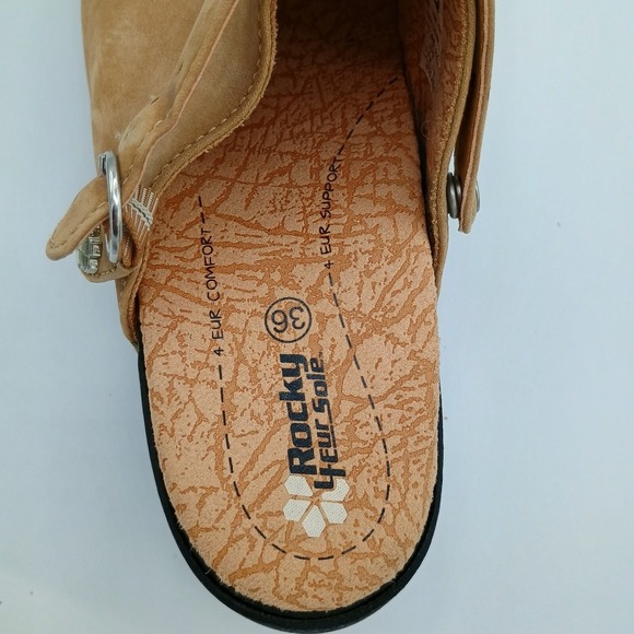 Rocky 4 Eye Sole 3 Inch Clog Slip Resistant Non Marking Size 36 US 5 - 5.5 - Picture 10 of 12